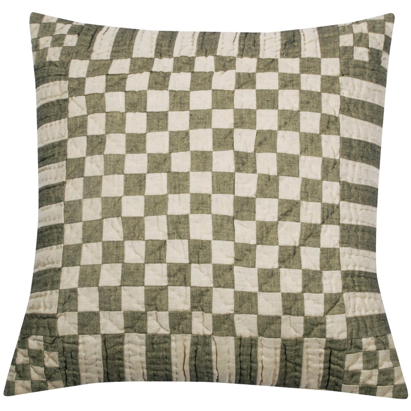 Sugar City Plaid Square Cushion