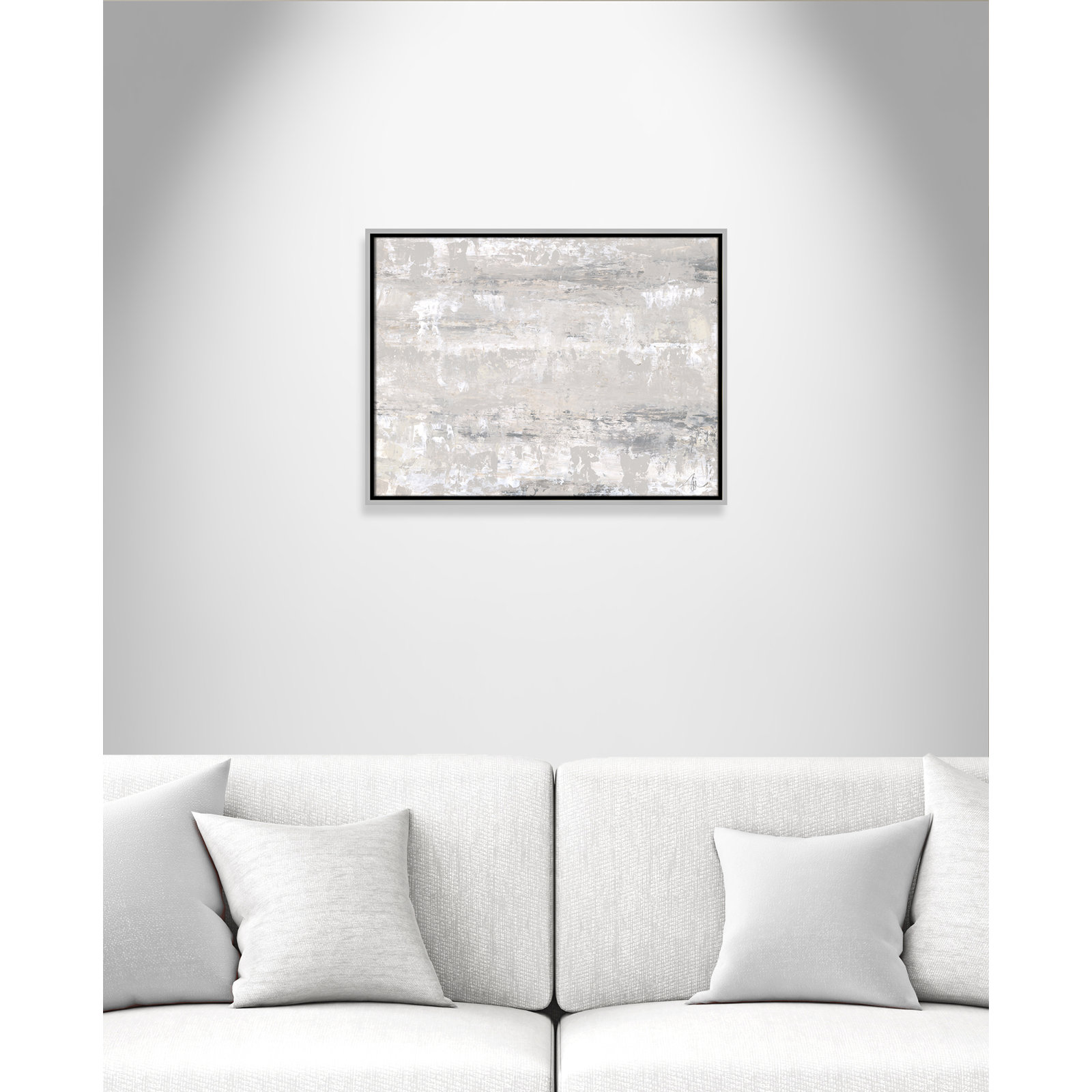 Desert Winds by Filippo Ioco - Print, 19.5" H x 25.5" W x 2" D, Silver Framed Canvas