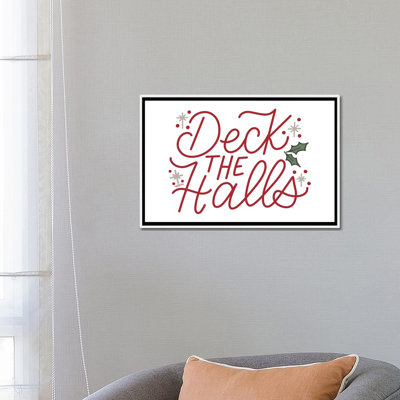 «Deck The Halls», reproduction d'art sur toile encadrée