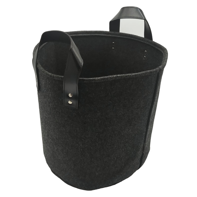 Tissu de rangement et bac en feutre, Noir