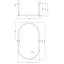 111cm Fixed Shower Curtain Pole