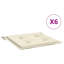 Ensemble de 6 coussins de chaise d'extérieur 100% polyester Oxford-113949409-113949438