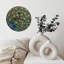 Horloge avec plumes de paon