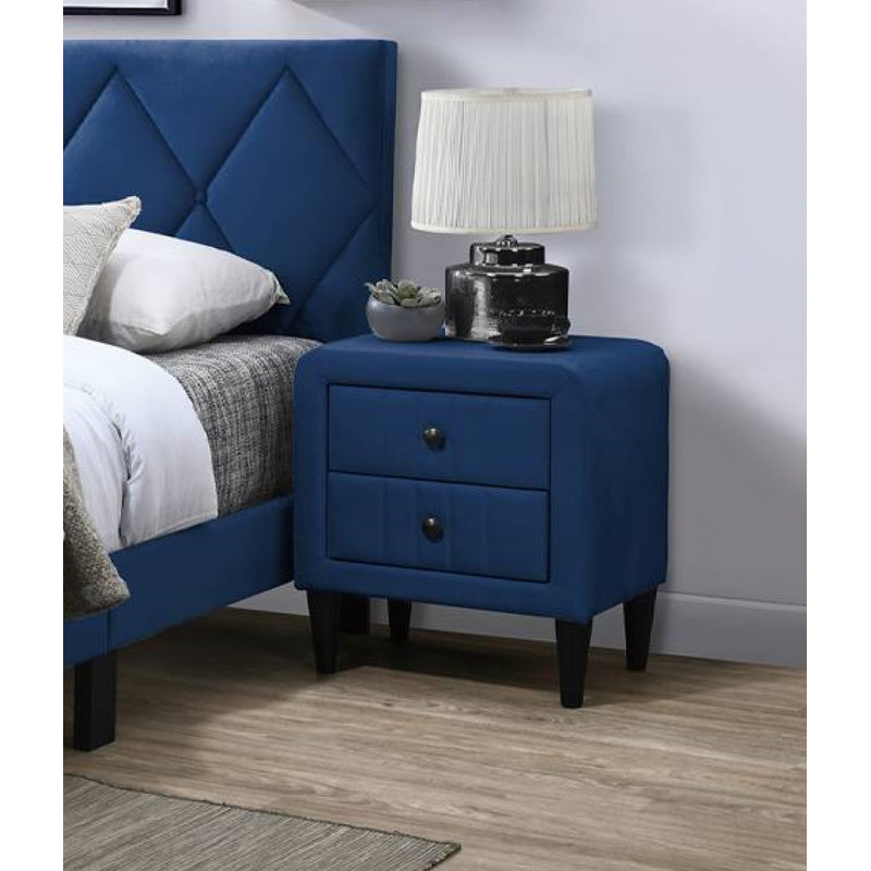 Table de chevet Sylvia, Bleu marine