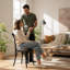 Arnulfo Cross Back Dining Chair, Hand-Finished Distressed Design, Stylish and Comfortable Seating for Any Room-123105669-109848230