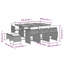 Garden Dining Set with Cushions Poly Rattan-847960787-847960786-847960796