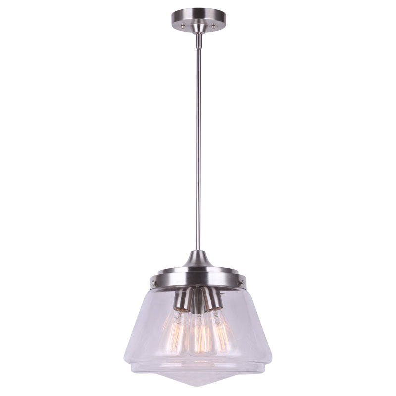 Cephas 3 - Light Single Pendant, Brushed Nickel