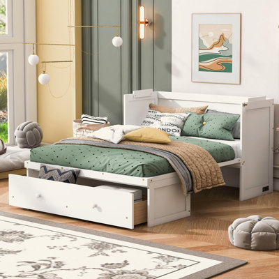 Full Size Murphy Bed With USB Port And A Large Drawer