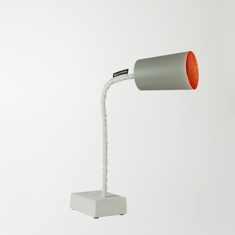 Adjustable Metal Desk Lamp, Red