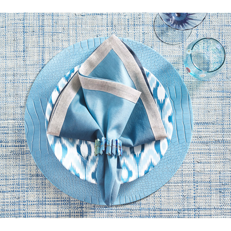 Croco Placemat, Glacier Blue