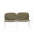 Coussin vert / cadre blanc