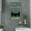 «Black Cat Alone» - 1 pièce, impression rectangulaire par Pr Black Cat Alone sur toile-104956217