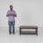 Ratcliff 42" Wide Cottage Beach House Design Coffee Table With 1 Open Shelf-1967891298