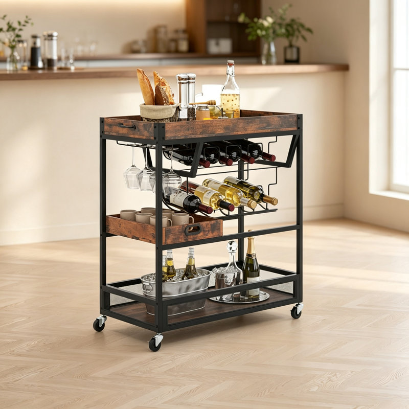 Wine Bottle & Glass Rack