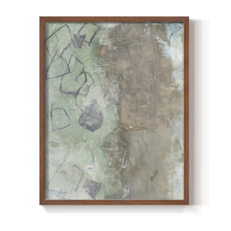 «Forest Walk II», reproduction encadrée - bois massif, H 30 po x l 24 po, Noyer