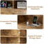 Double Bed Frame With Tall Storage Bookcase Headboard, 4 Large Storage Drawers And Charging Station, Metal Slats Support