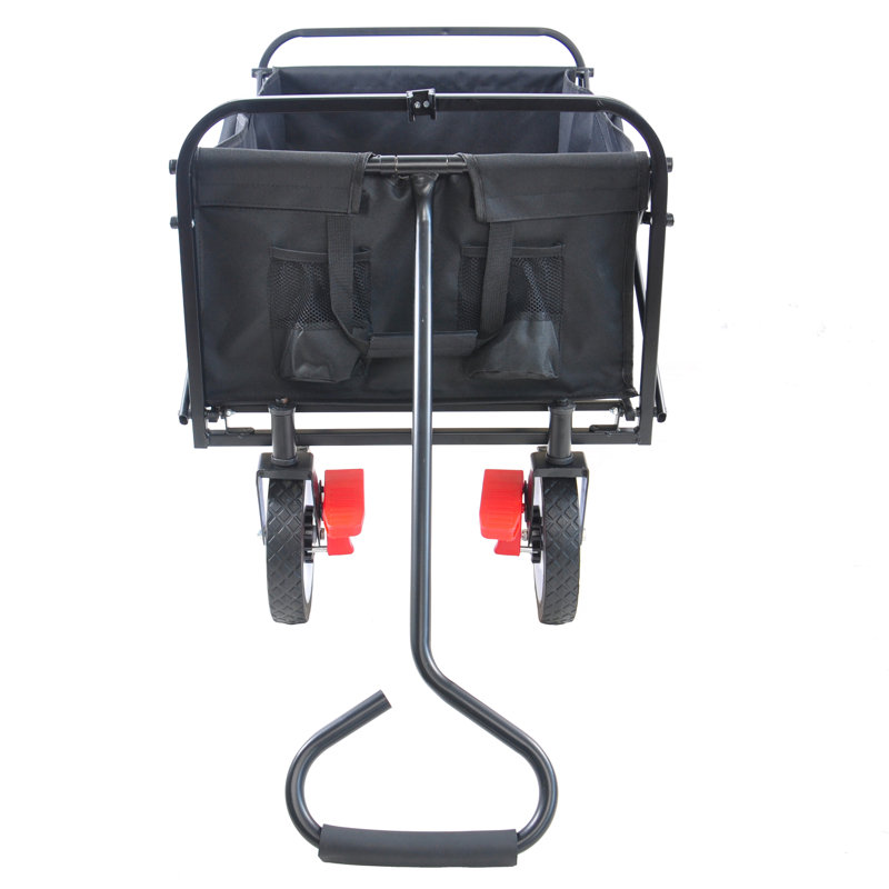 Chariot de plage pliable, Noir