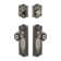 Parthenon Complete Entry Knob Set with Deadbolt