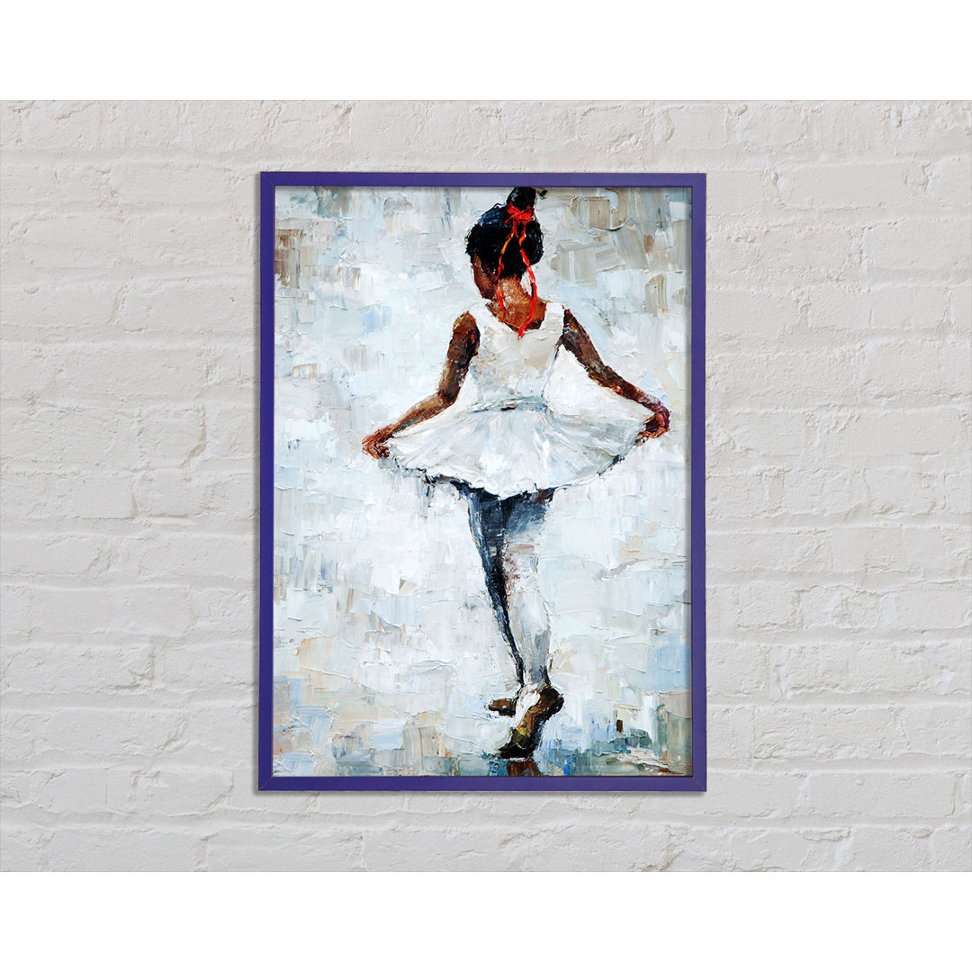 Dorinda White Ballerina 5 Gerahmter Druck Wandkunst