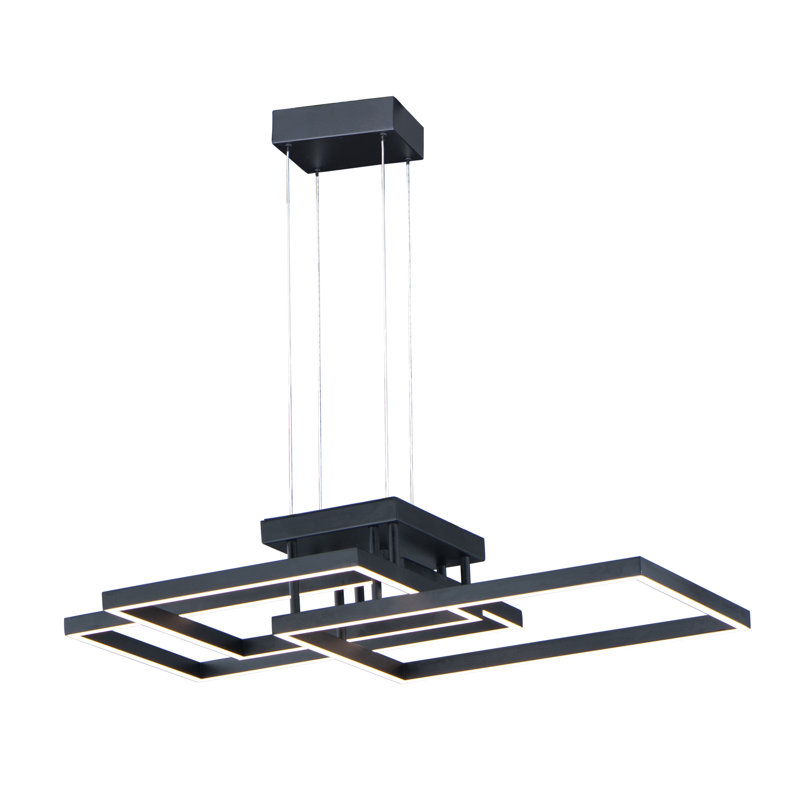 Tishomingo 3 - Light Dimmable LED Square / Rectangle Chandelier