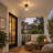7-Inch Crystal Semi-Flush Mount Ceiling Light For Bedroom Hallway Entryway-663711557-682537484