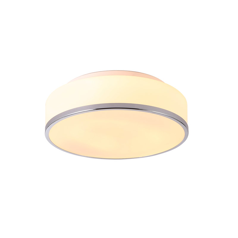 2 - Light 11.5" Unique/Statement Drum Flush Mount