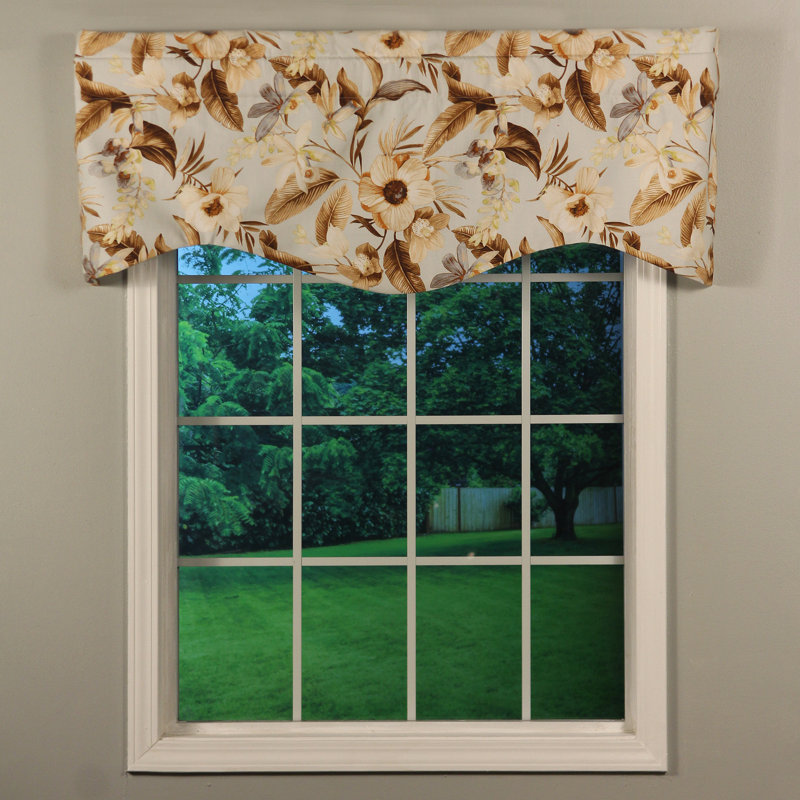Tropical Breeze Blue Cotton Winston Valance