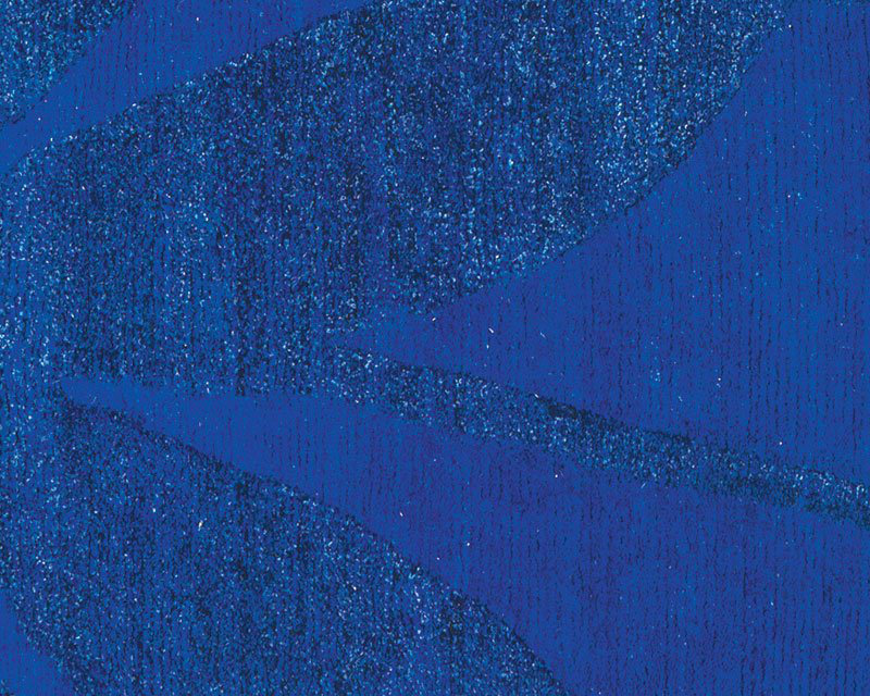 Paradise Floral Area Rug in Blue, Rectangle 3' x 5'