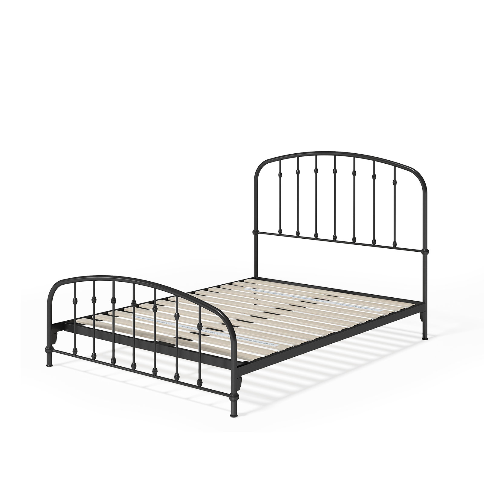 Wadsworth Metal Bed, Black, Twin