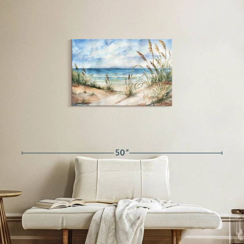 Gillard vue sur la mer, paysage, H 20 po x l 30 po