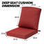 Coussin de siège / dossier d'extérieur l 21 po x P 22 po x H 3,5 po Ebern Designs-1522818496-1537716617
