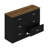 Allyannah 47" W 6-Drawer Manufactured Wood Double Dresser with Interlocking Drawers-1048630015