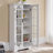 Window Pane Media Cabinet  Black-1176958973
