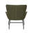 Fabric Accent Chair with Powder Coated Steel Legs-1674419256