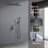 10 Inch Shower Head Bathroom - Luxury Rain Mixer Wall Mounted Brass Crafted Unclogged Showering Effortless Cleaning-115811822