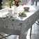 Positano Rectangle Floral Linen Tablecloth