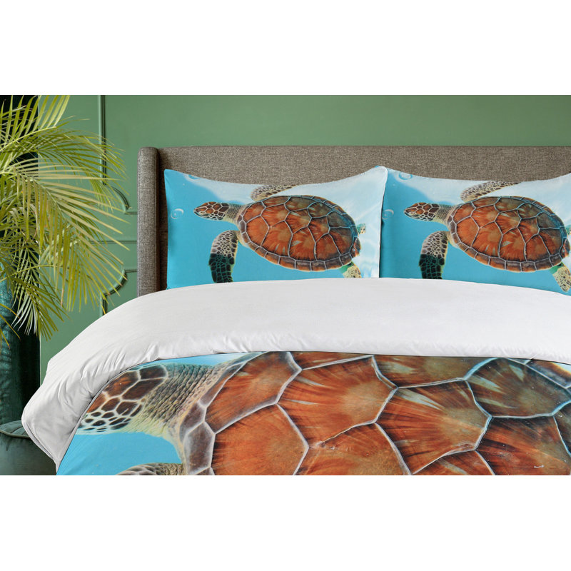 Coastal Polyester Duvet Cover, Queen