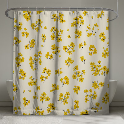 Rideau de douche à fleurs - Cottage Cottage