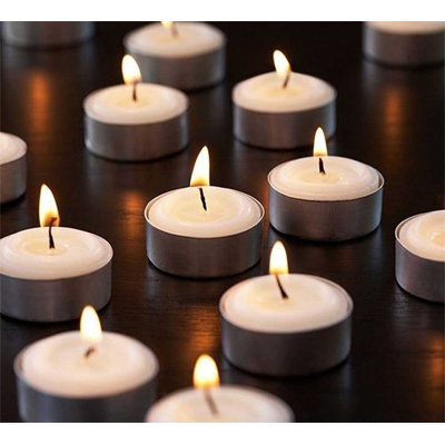 Unscented Tealight Candles Set 200 Pack 4 Hour Burn Candles for Home Spa Oil or Food Warming