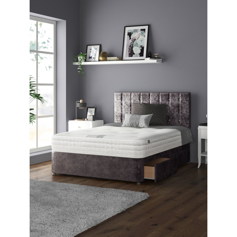 Fain Divan Bed Base, Amethyst, No Drawers, Double (4'6)