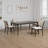 Oline Dining Table, Dark Walnut Brown Wood, Rectangular 72 Inch Top