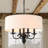 Devonah 4 - Light Iron Dimmable Drum Chandelier