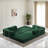 Boneless Sleeper Sofa Bed Convertible Compression Couch Bed Corduroy Floor Couch With 2 Pillows-129588363-121416305