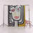 Yellow-Beige Themed Surrealist Woman's Face Patterned Creative Modern Decorative Rug-2109955553