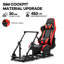Anman Reinforce Racing Simulateur de cockpit avec siège Logitech G923 G29 G920, ne comprend pas le volant, les roues et les pédales, ni le frein à main Shifter