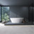 66.9 Inch Freestanding Solid Surface Soaking Bathtub For Bathroom