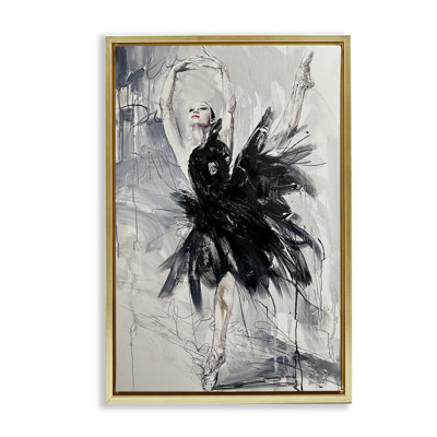 Cadre flottant abstrait Graceful Dancer, design par Lucille Lee