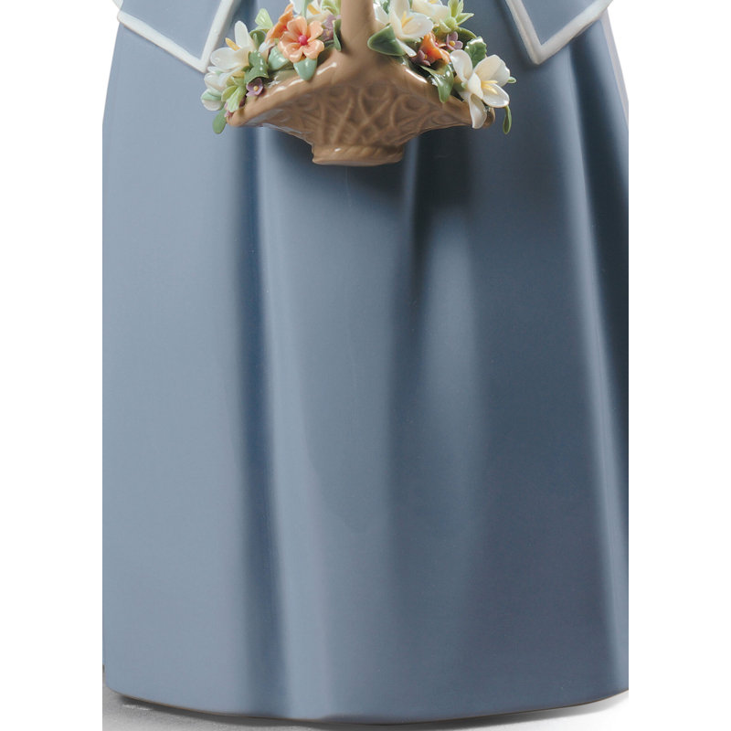Garden Blossoms Woman Figurine