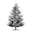 Arbre artificiel 7,5 pieds, 1218 pousses d'aspect naturel, auto-extensible, antidéflagrant, base de 88,26 pouces de hauteur, ouvert, antidéflagrant