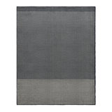 Bousta Wool Striped Area Rug in Black/Gray